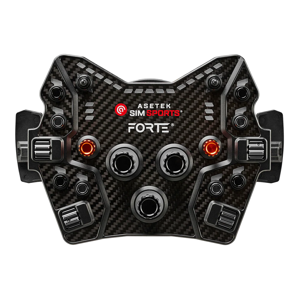 Asetek SimSports® Forte® GT Button Box (Black Aluminum)