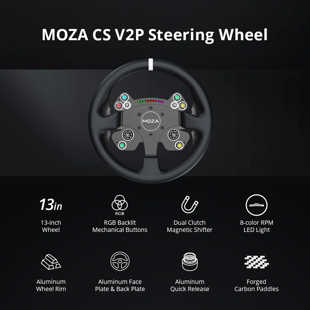 MOZA CS V2P Steering Wheel - Image 3