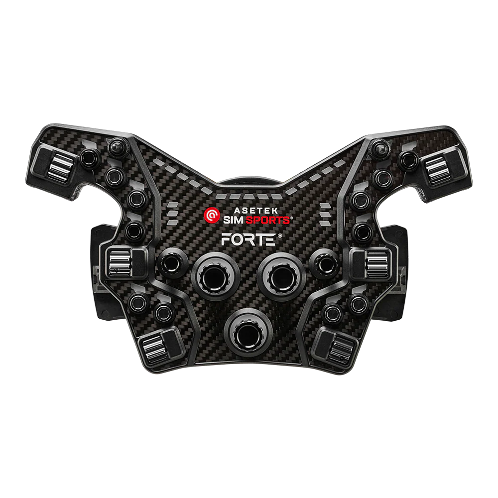 Asetek SimSports® Forte® Formula Button Box (Black Aluminum)